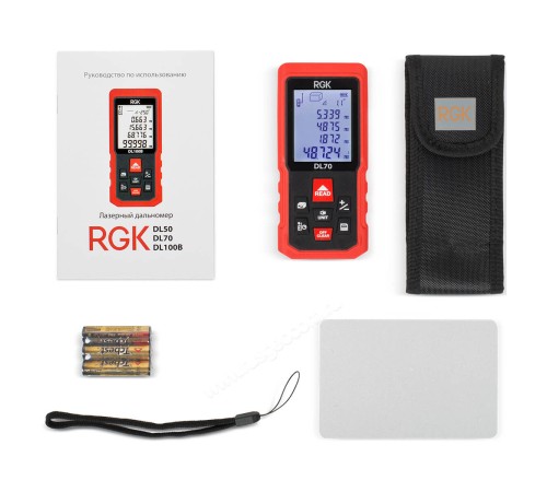 Лазерный дальномер RGK DL70 (с поверкой) Лазерный дальномер RGK DL70 (с поверкой)