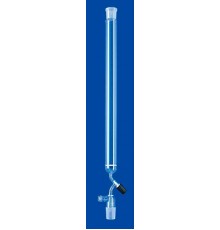 Хроматографическая колонка Lenz 400 мм, 120 мл, NS14/23, с фриттой, PTFE игольчатый кран, боковой отвод GL18, стекло