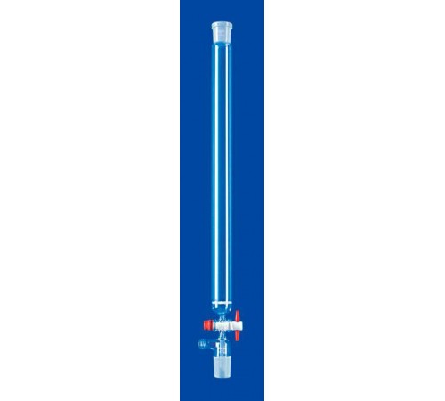 Хроматографическая колонка Lenz 600 мм, 430 мл, NS29/32, с фриттой, PTFE кран, боковой отвод GL18, стекло Хроматографическая колонка Lenz 600 мм, 430 мл, NS29/32, с фриттой, PTFE кран, боковой отвод GL18, стекло